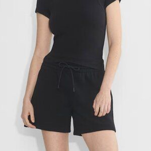 Aritzia Cozy Sweatfleece Boyfriend Mid-Thigh Short - Black